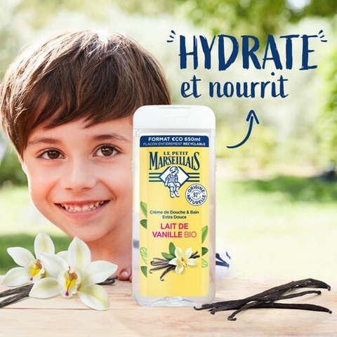 Sữa tắm thiên nhiên Marseillais 650ml siêu thơm siêu lành tính hàng Pháp