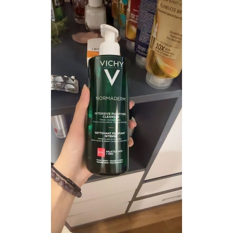 Sữa rửa mặt dạng gel Vichy Normaderm Purifiant Intense 400ml chính hãng Pháp
