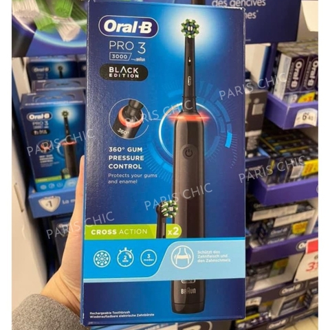 Bàn chải điện Oral-B chính hãng biII Pháp, sản xuất tại Đức, thiết kế chống mốc dùng siêu thích