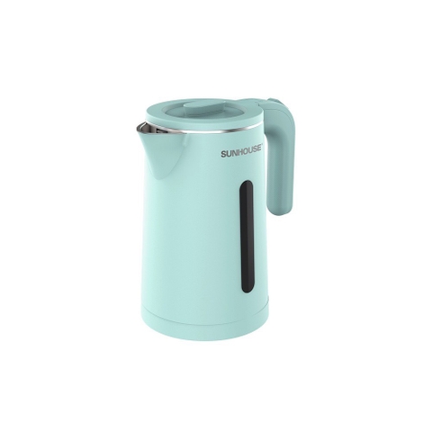 Ấm siêu tốc sunhouse chính hãng màu xanh 2 lớp 1,8L bảo hành 12 tháng