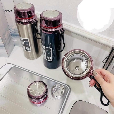 Bình nước giữ nhiệt 1,2L nắp kim cương