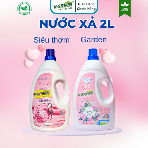 Nước Xả Vải (Hương Garden, Siêu Thơm) 2L
