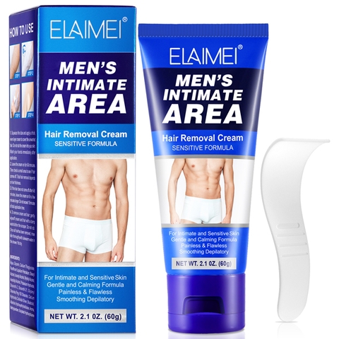 Kem tẩy lông thô trên cơ thể nam giới Elaimei Hair Removal Cream For Men's Intimate Area