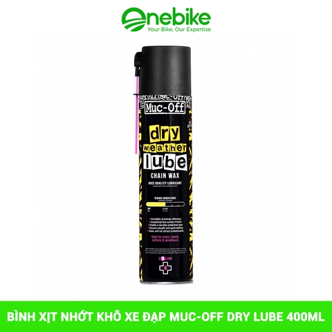 Bình xịt nhớt khô xe đạp MUC-OFF DRY LUBE 400ml
