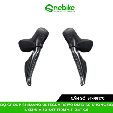 Bộ group SHIMANO Ultegra R8170 Di2 Disc không BB kèm đĩa 50-34T 170mm 11-34T GS