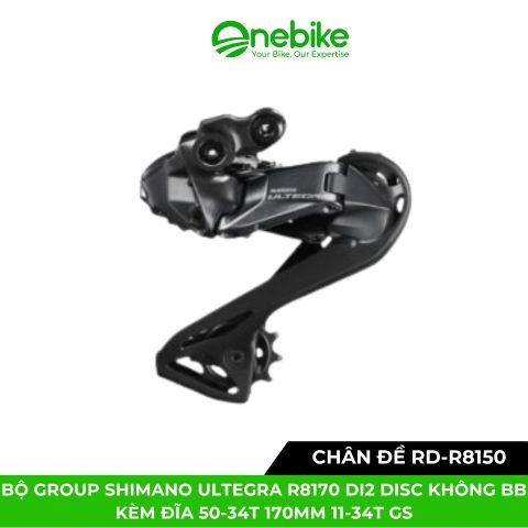 Bộ group SHIMANO Ultegra R8170 Di2 Disc không BB kèm đĩa 50-34T 170mm 11-34T GS