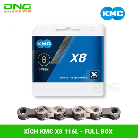 Xích xe đạp KMC X8 116L Fullbox