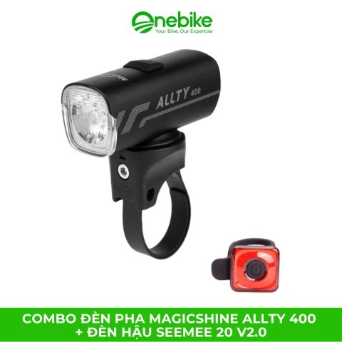 Combo đèn pha MAGICSHINE ALLTY 400 + đèn hậu SEEMEE 20 V2.0