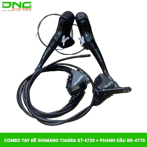 Combo tay đề lắc xe đạp SHIMANO TIAGRA ST-4720 + phanh dầu BR-4770