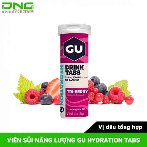 Viên sủi năng lượng GU HYDRATION TABS - (1 tuýp=12 viên)
