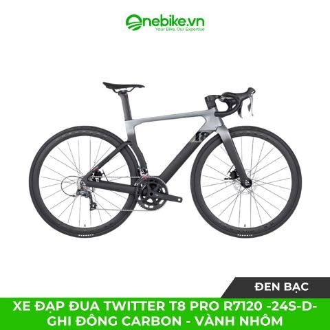 Xe đạp đua TWITTER T8 Pro R7120 -24S-D- Ghi đông Carbon - Vành nhôm