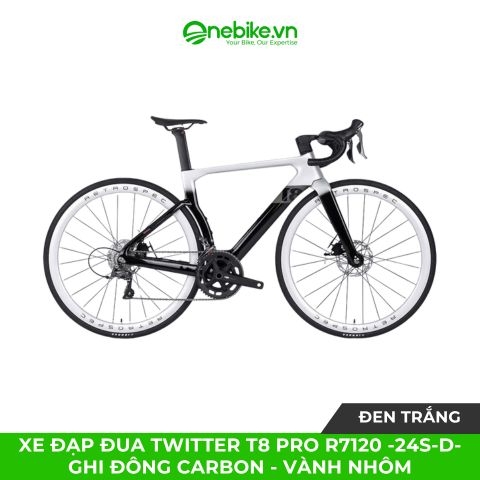 Xe đạp đua TWITTER T8 Pro R7120 -24S-D- Ghi đông Carbon - Vành nhôm