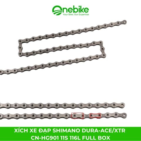Xích xe đạp SHIMANO DURA-ACE/XTR CN-HG901 11S 116L Full Box