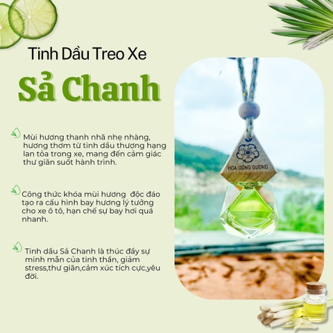 Tinh Dầu Treo Xe - Sả Chanh