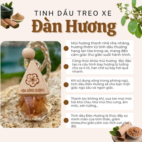 Tinh Dầu Treo Xe - Đàn Hương