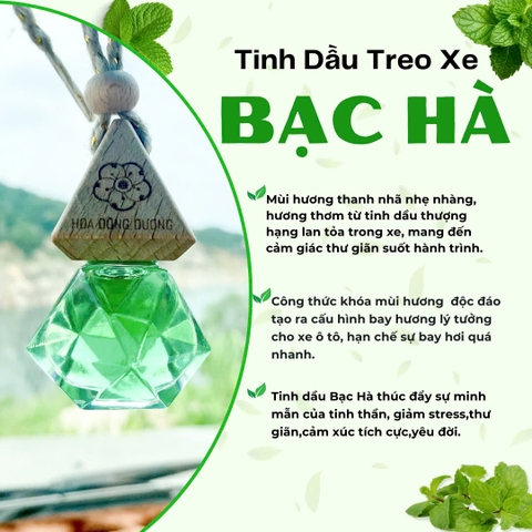 Tinh Dầu Treo Xe - Bạc Hà