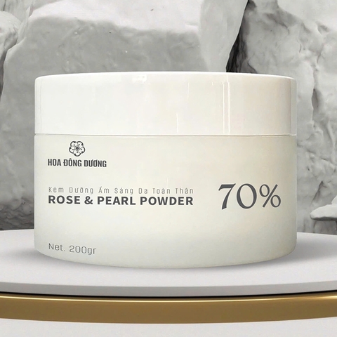 Kem Dưỡng Ẩm Sáng Da Toàn Thân Rose & Pearl Powder