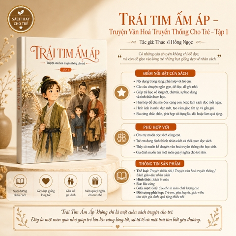 Trái Tim Ấm Áp – Truyện Văn Hoá Truyền Thống Cho Trẻ – Tập 1