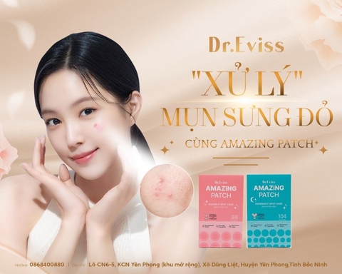 Amazing Patch - Giải pháp kháng khuẩn, gom cồi mụn cấp tốc trong 12 giờ