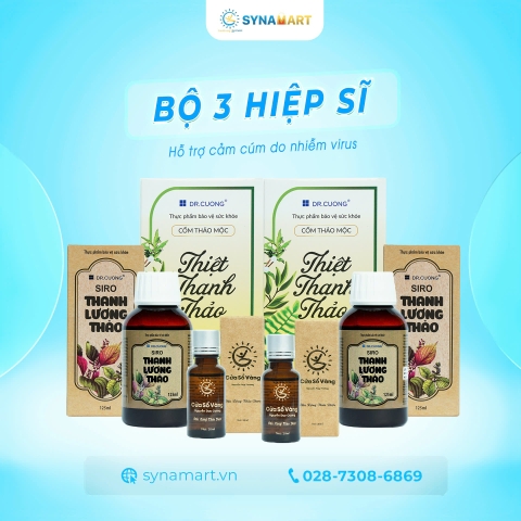 Bộ 3 HIỆP SĨ (Hỗ trợ cảm cúm do nhiễm virus)