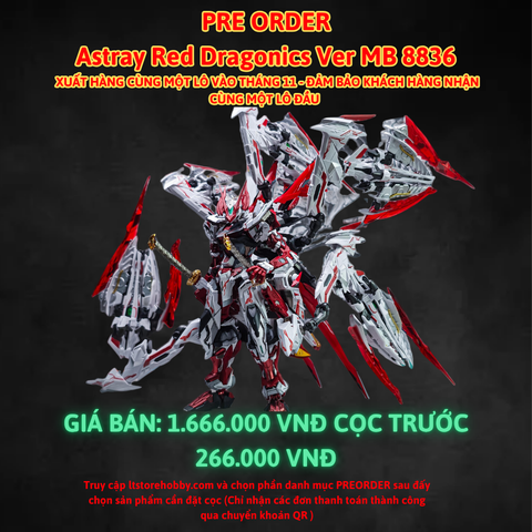 Đặt trước Astray Red Dragonics Ver MB 8836 - 60 Runner tặng kèm phụ kiện