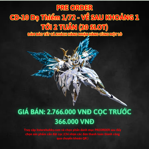 Đặt trước CD-10 Dạ Thiểm 1/72 Khung kim loại Cangdao - Hàng về khoảng 1 tới 2 tuần