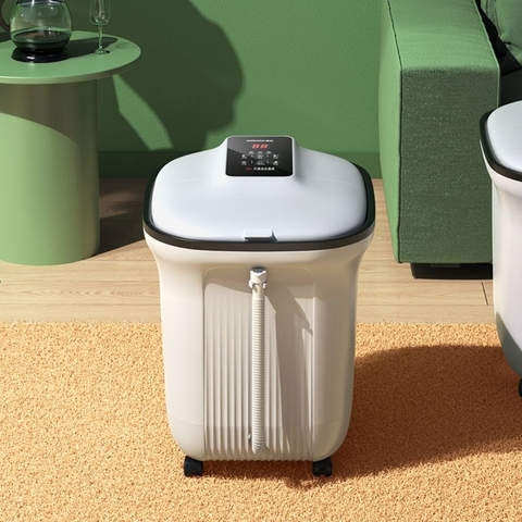 Bồn Ngâm Chân Nước Nóng Massage Tự Động Sục Khí Diệt Khuẩn Giảm Hôi Chân Có Điều Khiển Từ Xa