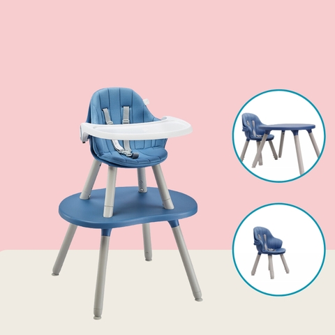 Bàn Ghế Ăn Dặm Cho Bé HAPPI DINO, Đa Chức Năng 3 Trong 1