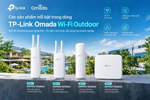 Các sản phẩm nổi bật trong dòng TP-Link Omada Wi-Fi Outdoor