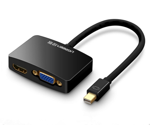 Bộ chuyển đổi có chipset Mini DisplayPort sang VGA + HDMI Ugreen (10439)