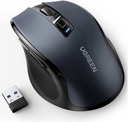 Chuột không dây Ultra Silent 2.4Ghz, chuột công thái học 5 cấp độ 4000DPI Ugreen 15063 cao cấp