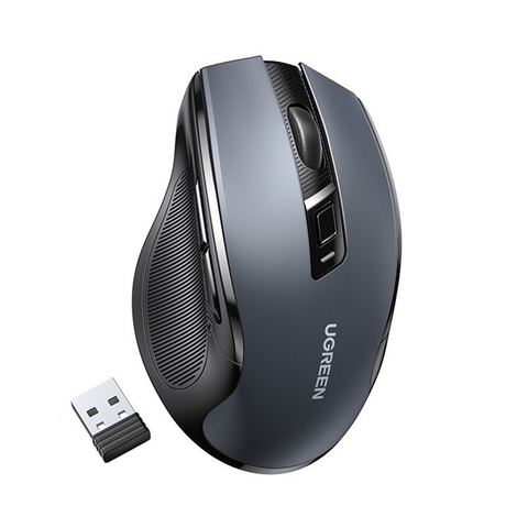 Chuột không dây UGREEN 15508 Black(Bluetooth + Wireless 2.4GHZ)