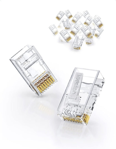 Hạt mạng RJ45 xuyên thấu hộp 50c Cat5/Cat6 Ugreen 20798 cao cấp