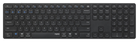 Bàn phím vi tính không dây đa chức năng Rapoo E9550G màu xám đen