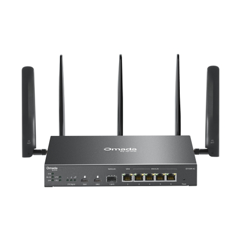 Gateway VPN Gigabit Wi-Fi 6 AX3000 4G+ Cat6 Omada ER706W-4G