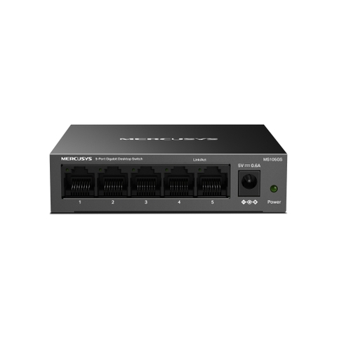 Bộ Chuyển Mạch Switch Mercusys MS105GS để bàn Gigabit 5 cổng