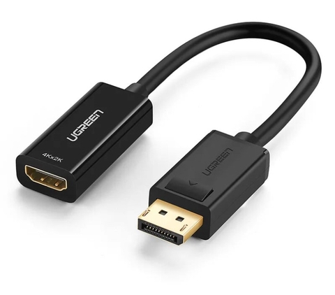 Ugreen 40363 Màu Đen Cáp chuyển đổi DisplayPort sang HDMI V1.4 hỗ trợ phân giải 4K 2K MM137