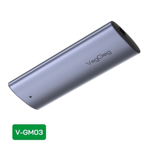Box ổ cứng VegGieg USB 3.1 M2 10Gbps UASP V-GM03