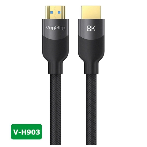 Cáp HDMI 2.1 Cao cấp VegGieg 4K144Hz/8K60Hz V-H903