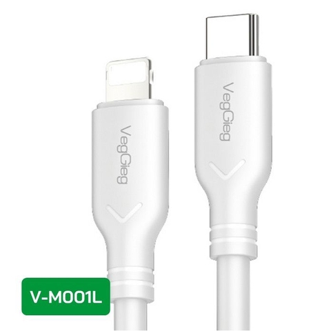 Cáp Sạc Nhanh USB-C sang Lightning cho iPhone Màu Trắng - V-M001L