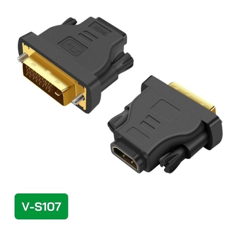 Đầu Chuyển Đổi DVI (24+1) Dương sang HDMI Âm - V-S107