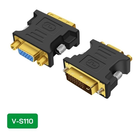 Đầu Chuyển Đổi DVI (24+5) Dương Sang VGA Âm - V-S110