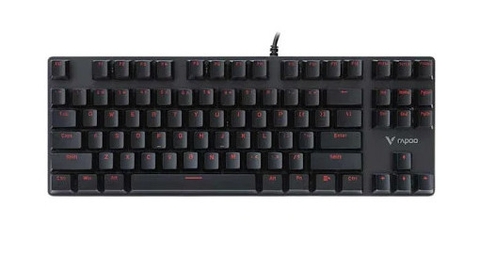Bàn phím gaming Blue switch Rapoo V500 Alloy màu đen