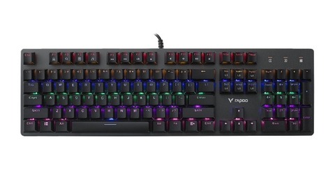 Bàn phím chơi game có đèn nền màu đen Rapoo V500SE