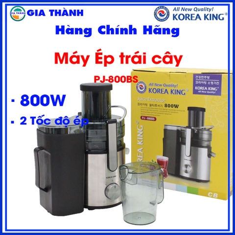 Máy ép trái cây Korea King - Hàn Quốc PJ-800BS, Thích hợp cho Kinh doanh nước ép - Gia Thành
