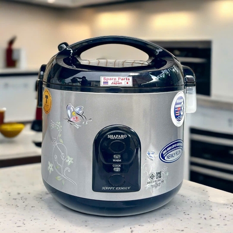 Nồi cơm điện SHAPARO (Loại 1.8L) KS 19ST , SX Thái Lan, 4 - 6 người ăn, lòng nồi chống dính, hoa văn sang trọng