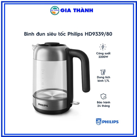 Bình đun siêu tốc Philips HD9339/80