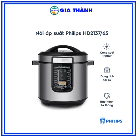 Nồi áp suất Philips HD2137 6L - Hàng chính hãng