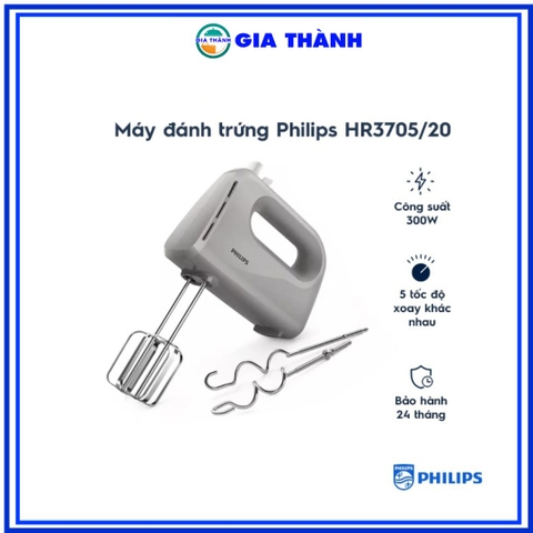 Máy đánh trứng cầm tay Philips HR3705