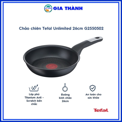 Chảo chiên Tefal Unlimited 26cm G2550502